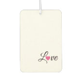 Minimal Dotted Heart Design Luchtverfrisser (Voorkant)