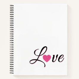 Minimal Dotted Heart Design Notitieboek
