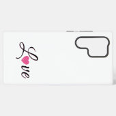 Minimal Dotted Heart Design Samsung Galaxy Hoesje (Achterkant horizontaal)