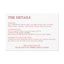 Minimal Dusty Roos Roze QR Code Details