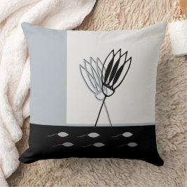 Minimal Earth Tones Rustiek Bloemen Sierkussen