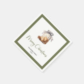 Minimal Earthy Christmas Cookies Jar Personalized Servet (Hoek)
