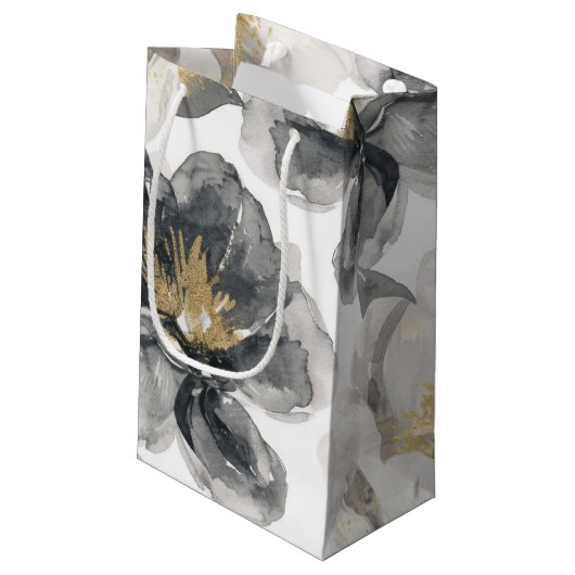 Minimal Eighty & Elegant Black Gold 80e verjaardag Klein Cadeauzakje (Achterkant Gekanteld)