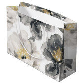 Minimal Eighty & Elegant Black Gold 80th Birthday Groot Cadeauzakje (Achterkant Gekanteld)