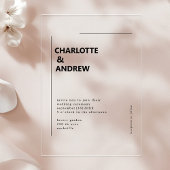 Minimal, Einladung Acryl Uitnodigingen