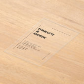 Minimal, Einladung Acryl Uitnodigingen (Laagn)