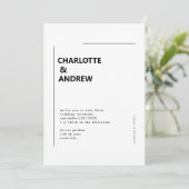 Minimal, Einladung Kaart (Staand voorkant)