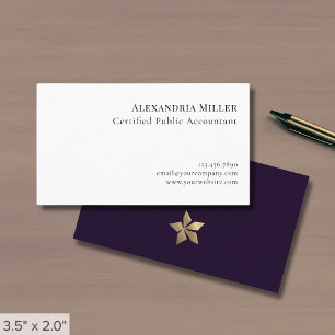 Minimal Elegance Gold Logo Visitekaartje