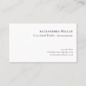 Minimal Elegance Gold Logo Visitekaartje (Voorkant)