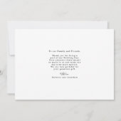 Minimal Elegant 3 foto bruiloft bedankkaart (Achterkant)