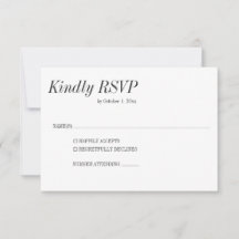 Minimal Elegant Black White Serif Classic Wedding