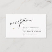 Minimal Elegant Calligraphy Typo Wedding  Informatiekaartje (Voorkant)