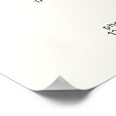 Minimal Elegant Eyebrow Salon Pricelist Poster (Hoek)