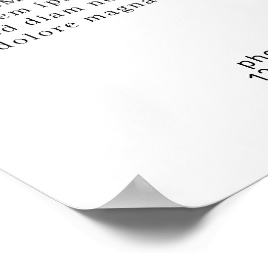 Minimal Elegant Eyebrow Salon Pricelist Poster (Hoek)