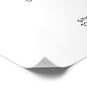 Minimal Elegant Eyebrow Salon Pricelist Poster (Hoek)