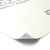 Minimal Elegant Eyebrow Salon Pricelist Poster (Hoek)