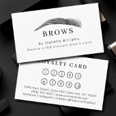 Minimal Elegant Eyebrow Salon Salon Loyalty Visitekaartje