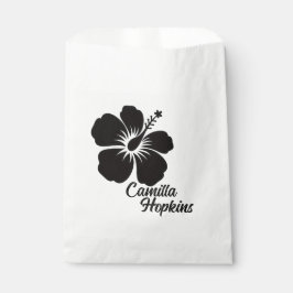 Minimal Elegant Floral Personalized Design Bedankzakje