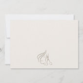 Minimal Elegant Haarstylist Ivoor Hair Scissor Notitiekaartje (Achterkant)