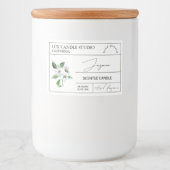 Minimal Elegant Jasmine Kaarsenpot Label Voedselcontainer Etiket (Voorkant)