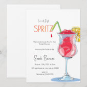 Minimal Elegant Love bij First Spritz Vrijgezellen Kaart (Voorkant / Achterkant)