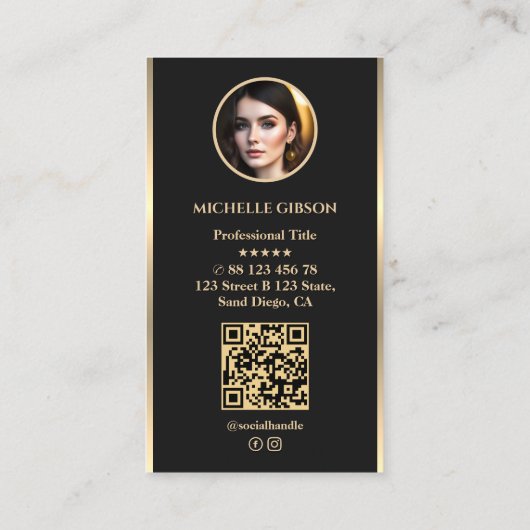 Minimal Elegant Makelaar Foto Hypotheek Sleutel Zw Visitekaartje (Achterkant)