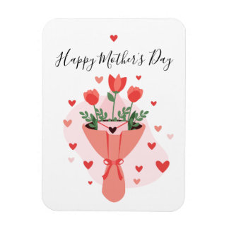 Minimal Elegant Mother's Day Card Magneet