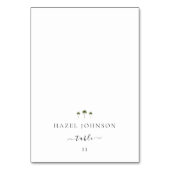 Minimal Elegant Palm Tree Wedding Place Cards Kaart (Voorkant)