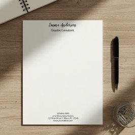 Minimal Elegant Professional Briefhoofd