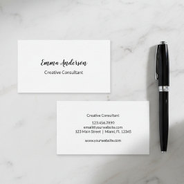Minimal Elegant Professional Visitekaartje