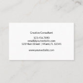 Minimal Elegant Professional Visitekaartje (Achterkant)