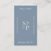 Minimal Elegant Simple Monogram Stylish Arch Photo Visitekaartje (Voorkant)