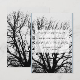 Minimal Elegant Text & Photo Design / Wedding  Save The Date