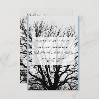 Minimal Elegant Text & Photo Design / Wedding Save The Date