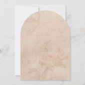 Minimal Elegant Wedding Invitation with Line Art C Kaart (Achterkant)