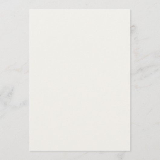 Minimal Elegant Wedding Program | Ivory Ceremony Programmakaart (Achterkant)