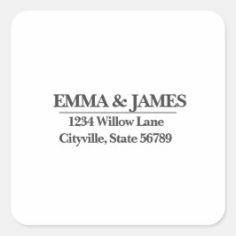 Minimal Elegant Wedding Stickers – Ivory Marble