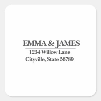 Minimal Elegant Wedding Stickers – Ivory Marble
