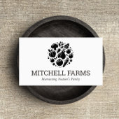 Minimal en Bold Vegetables Logo voor Boeren Visitekaartje