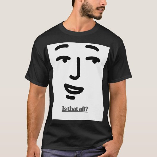 Minimal Face Typography T-shirt (Voorkant)