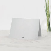 Minimal Faux Blind Deboss Cotton Wedding Folded  Bedankkaart (Achterkant)