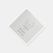 Minimal Faux Blind Deboss Cotton Wedding Napkins Servet (Hoek)