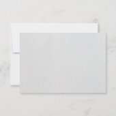 Minimal Faux Blind Deboss Cotton Wedding RSVP Kaartje (Achterkant)