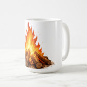 Minimal Fire Illustration Koffiemok (Voorkant rechts)