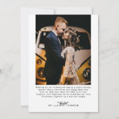 Minimal First Christmas Married Couples 2 Photos Feestdagenkaart (Achterkant)