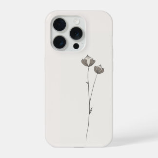 Minimal Flax Phone Case iPhone 15 Pro Case