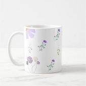 Minimal Floral Coffee White Mug  Koffiemok (Links)