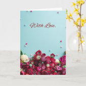 Minimal Floral Greeting Card – With Love Botanical Kaart (Gele Bloem)