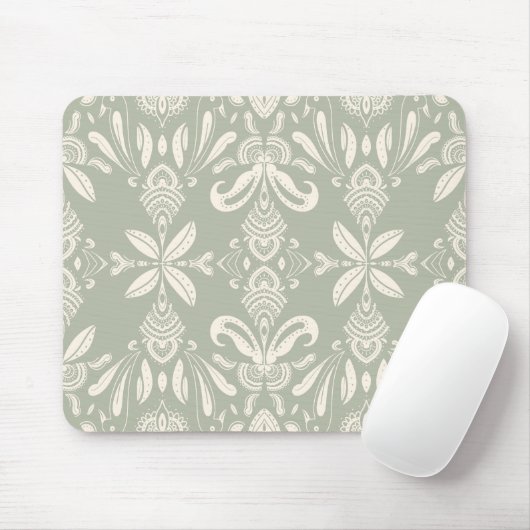Minimal Floral Pattern Mouse Pad Muismat (Met muis)