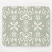 Minimal Floral Pattern Mouse Pad Muismat (Voorkant)